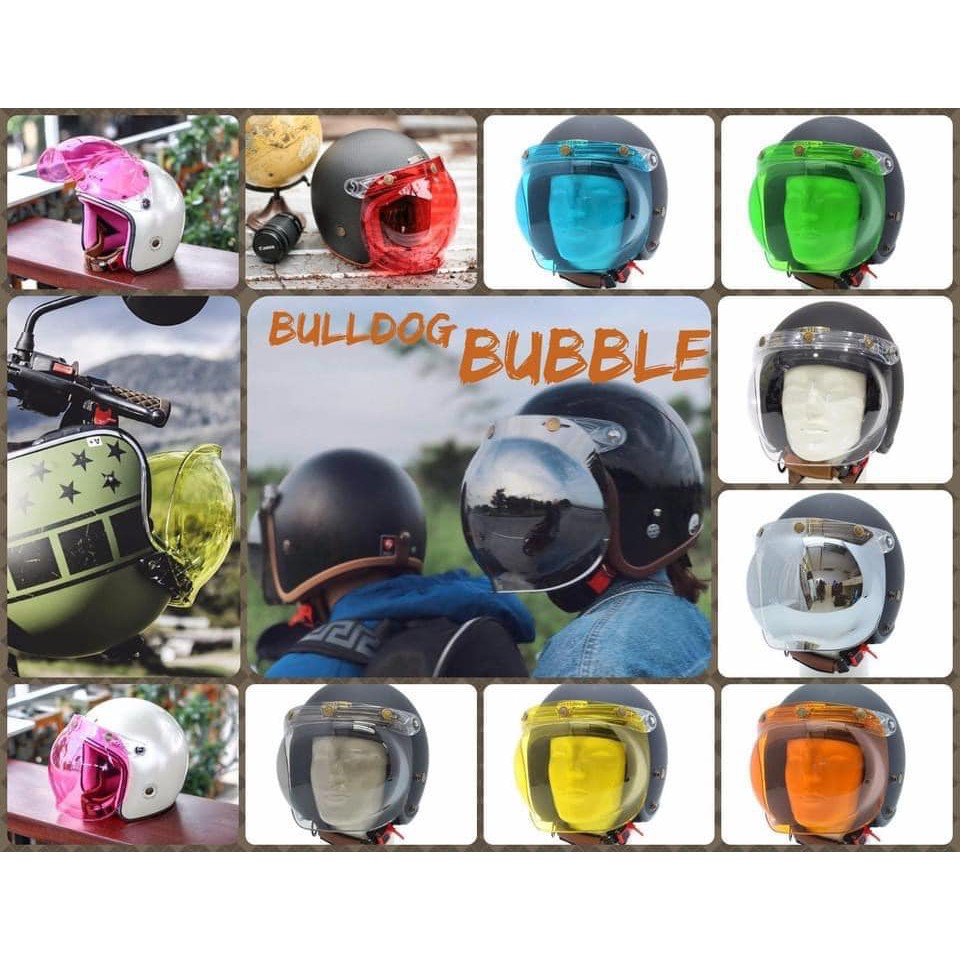 Kính Bubble Bulldog gắn nón 3/4 -X135SHOP