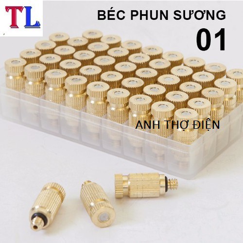 Béc phun sương bằng đồng (số 1-2-3-4-5-6-7-8)