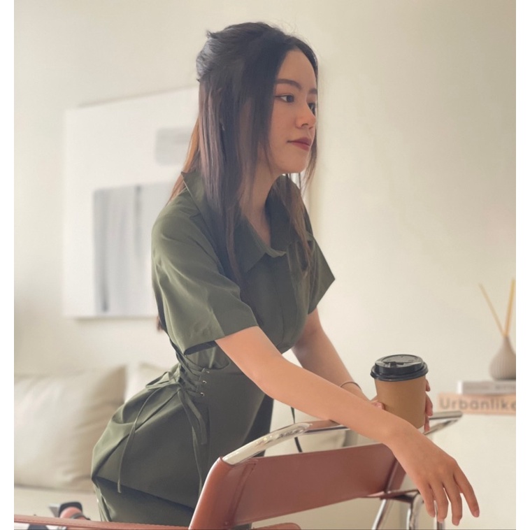 KT40 - ĐẦM POLO ĐAN DÂY EO