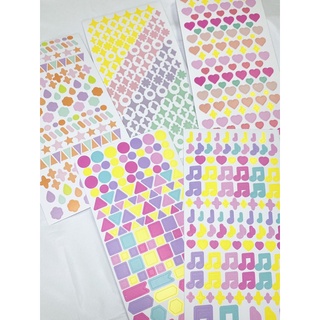 [CÓ SẴN] STICKERS TRANG TRÍ SHAPE - DAISO HÀN QUỐC