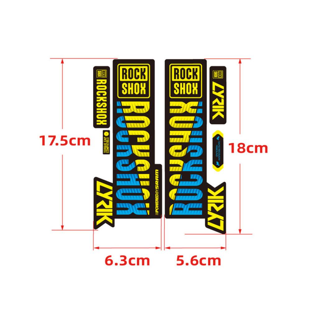 Đề Can Trang Trí Bảo Vệ Phuộc Trước Xe Đạp Leo Núi DIY H1M1 Nhiều Màu Sắc