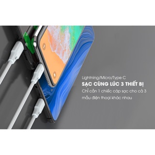CÁP SẠC 3IN1 REMAX WK WDC-103TH