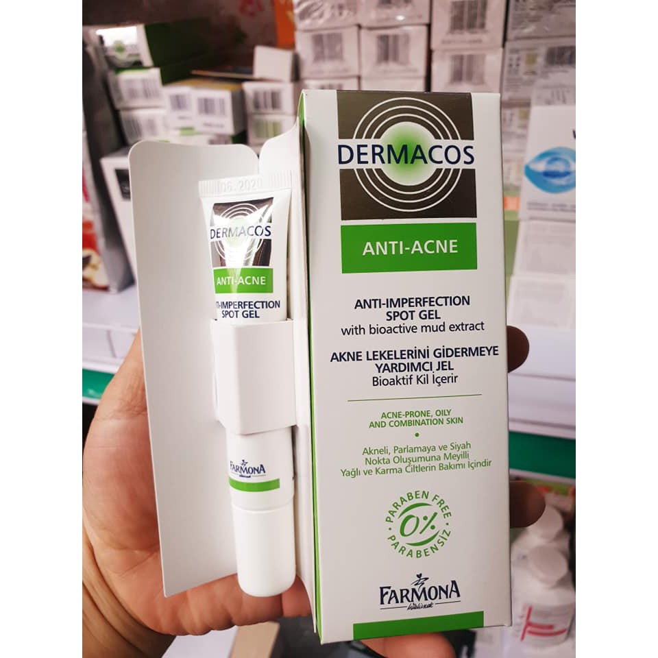 Gel Chấm Mụn Giảm Viêm , Ngừa Mụn Tái Tạo Da DERMACOS FARMONA 15ml | BigBuy360 - bigbuy360.vn