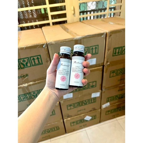 Nước Uống Collagen Yến Trắng Da Rose Beauty, Hỗ Trợ Sáng Da, Giảm Lão Hóa Da