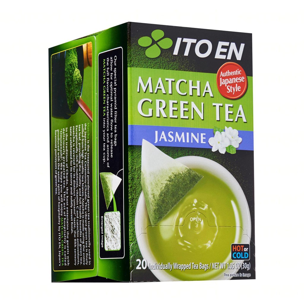 Trà xanh túi lọc Ito En Matcha Green Tea Jasmine - 20 túi (Hương Hoa Nhài)