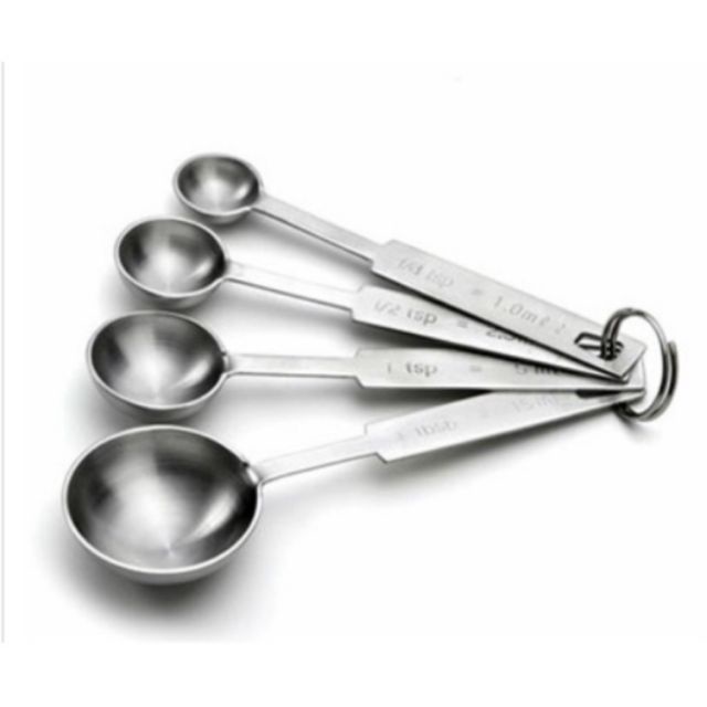 Bộ 4 Muỗng Đo Lường INOX CAO CẤP (Hàng Nhật Bản)