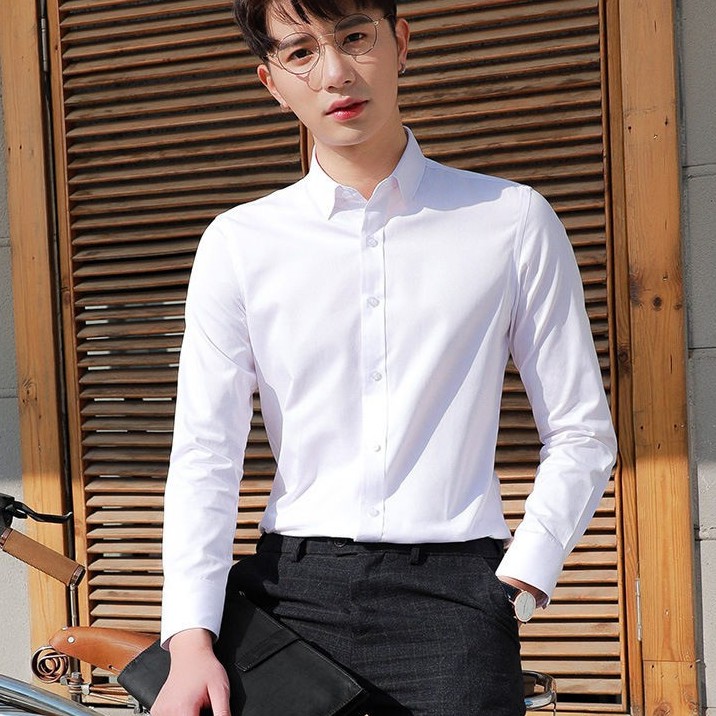 ÁO SƠ MI NAM ĐẸP, KHÔNG NHĂN, KIỂU DÁNG HÀN QUỐC (KÈM VIDEO ẢNH THẬT) | BigBuy360 - bigbuy360.vn