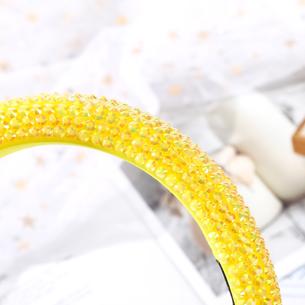 Haimeikang Cài tóc vải lụa sữa đính đá giả kim cương thời trang mới dành cho bạn nữ