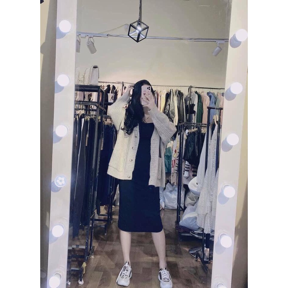 [ có ảnh thật sp  ] Váy body 2 dâykhoét, Váy body khoét vai / Thoitrangsvtn