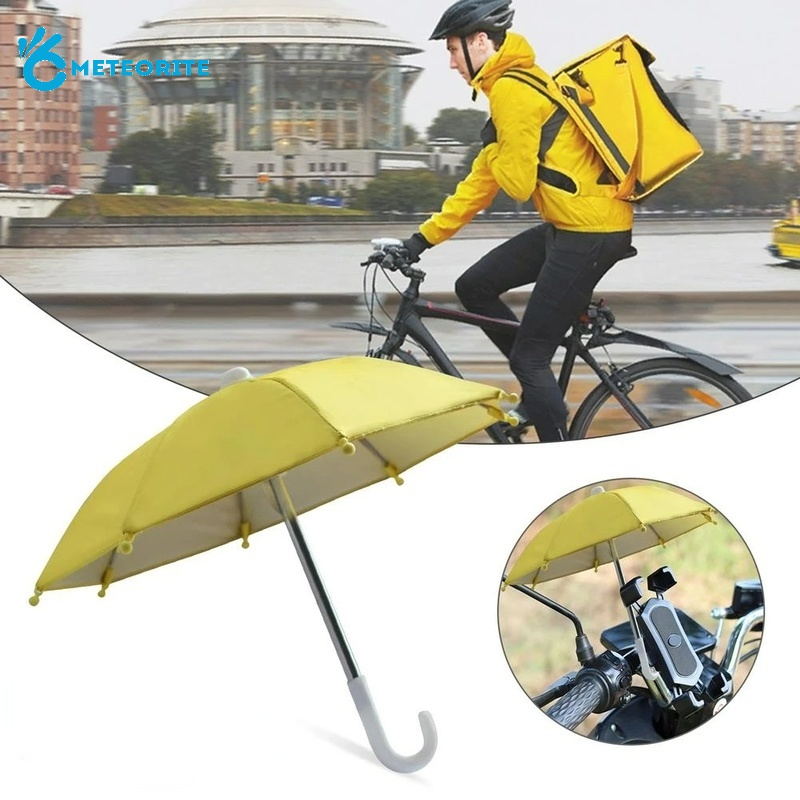 Dù Mini Chống Nắng/ Chống Nước Bằng Hợp Kim Gắn Xe Máy/ Xe Đạp Điện Thoại