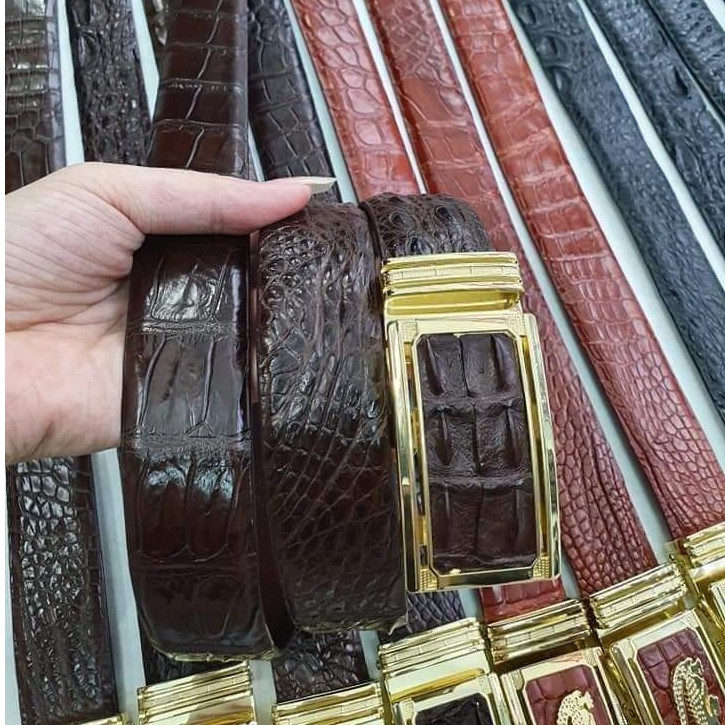 [DÂY LIỀN &amp; DÂY NỐI] Thắt Lưng Cá Sấu Dây Liền Sợi Hoặc Dây Nối Da Cá Sấu Thật 100% (BH 12 THÁNG)