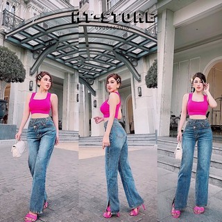 Aó Thun Croptop Dáng Ngắn 7 Màu Hot -Chất Thun Gân Co Dãn Thoải Mái-