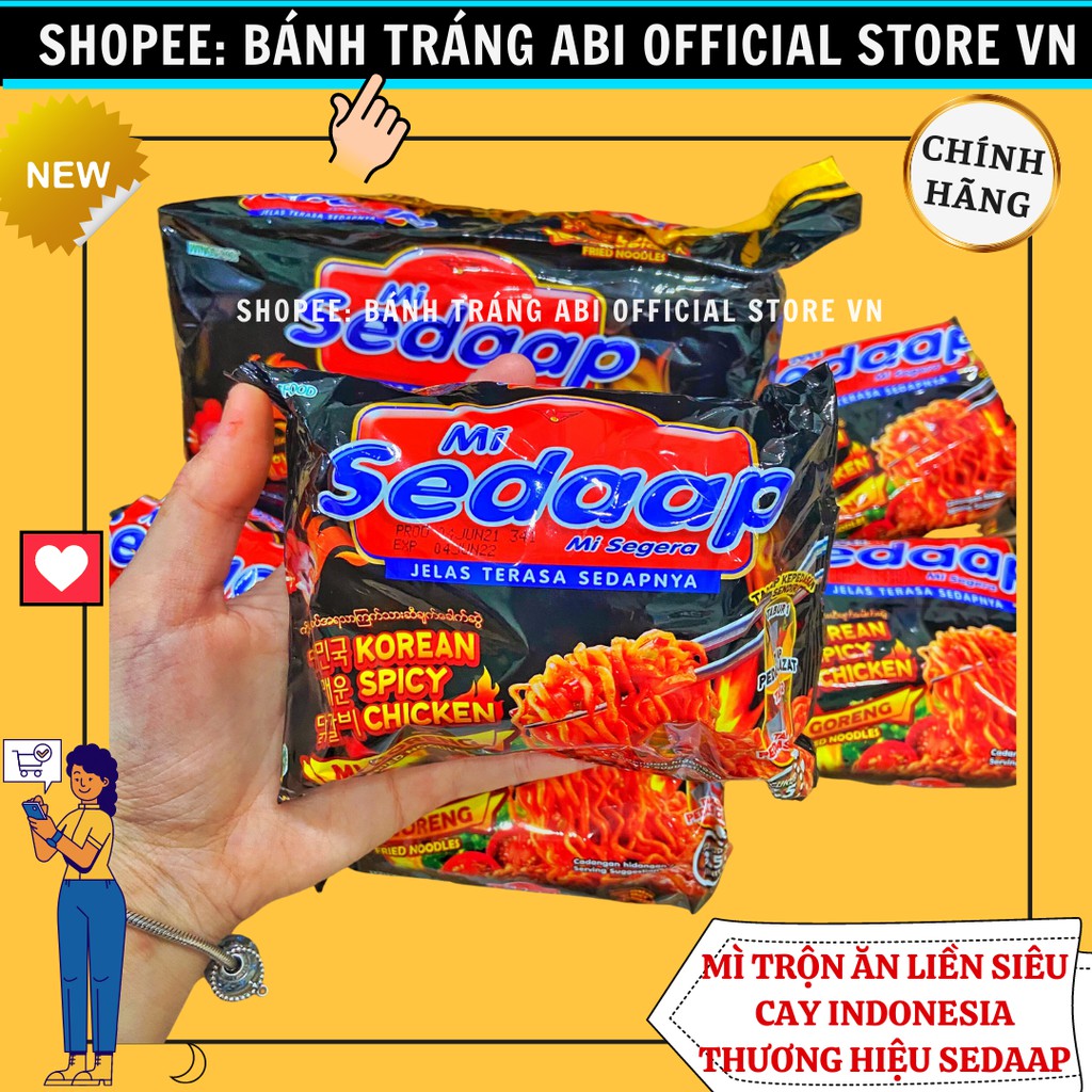 MÌ TRỘN SEDAAP INDONESIA CAY SIÊU NGHIỆNSIÊU NGON KHÓ CƯỠNG 87G