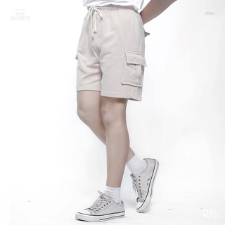 Quần Box Shorts Nỉ Nam GUY's Closet - Short Nỉ Trơn Chân Cua Lưng thun, Quần Đùi Nam Big Size Màu Đen Be