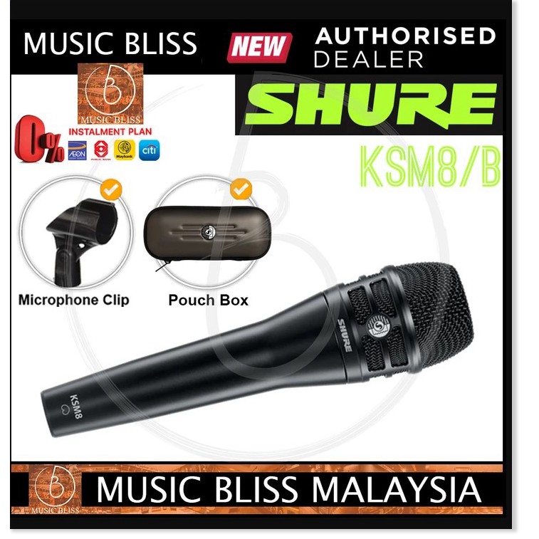 Shure 8000 Micro Karaoke Có Dây Shure KSM8 Cao Cấp Âm Thanh Chuẩn, Micro Có Dây Shure Độ Ổn Định Cao, Cực Tiện Lợi‎.