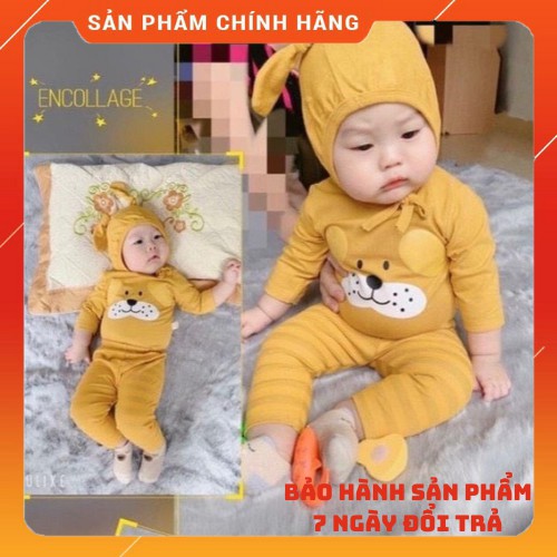 Sale sốc!! Bộ quần áo trẻ dài tay Minky Mom thun lạnh chính hãng có nón tai thỏ chất thun lạnh cho bé trai bé gái (DT9)