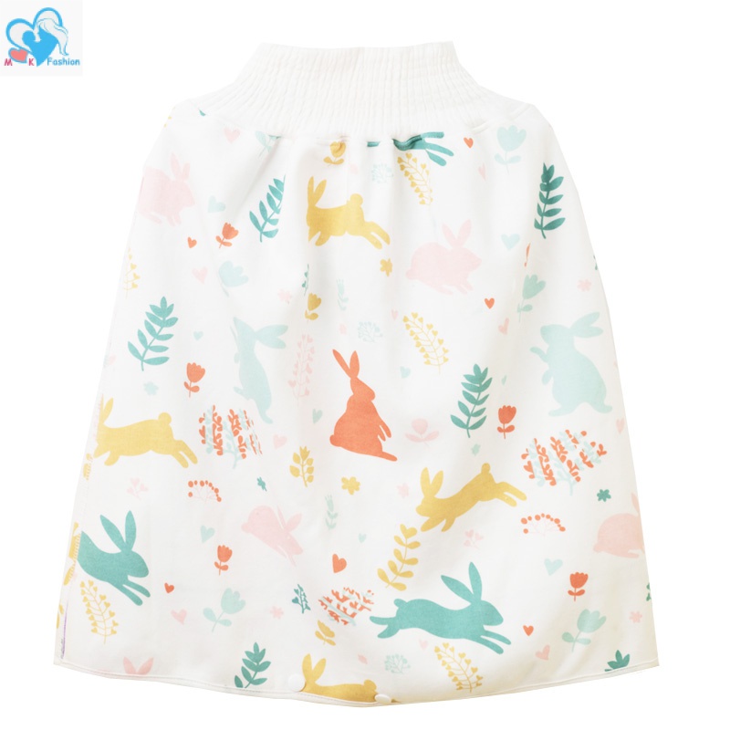 MomKids Quần Tã Dạng Váy Chất Liệu Cotton Cho Bé Tập Đi Vệ Sinh