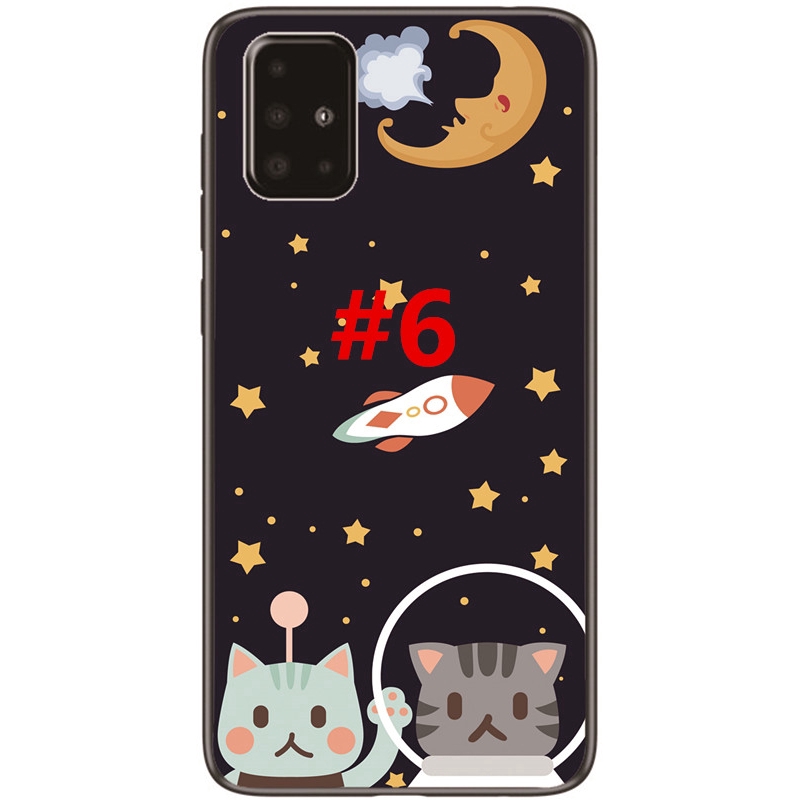 Ốp điện thoại TPU mềm hoạ tiết hành tinh hoạt hình dành cho Samsung Galaxy A71/A51/A41/A31/A2 | BigBuy360 - bigbuy360.vn