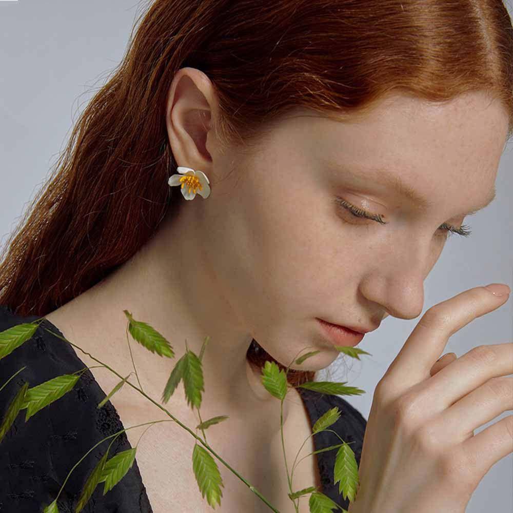 Bông Tai Thời Trang Mùa Hè Phong Cách Hàn Quốc Dễ Thương Cho Nữ