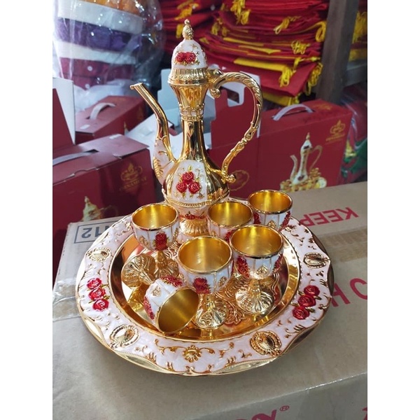 phụ kiện hầu đồng- bộ ấm và ly dâng thánh , hầu đồng | BigBuy360 - bigbuy360.vn