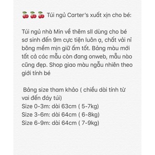 Túi ngủ cho bé trai, bé gái