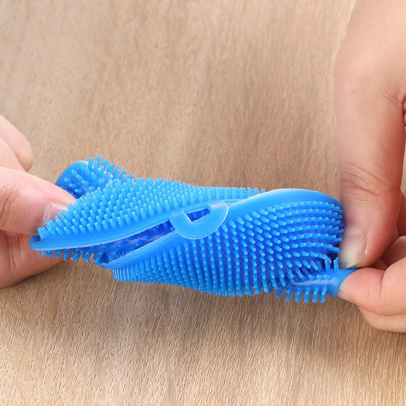 Miếng silicone tròn rửa chén/ rau củ chống dính tiện dụng