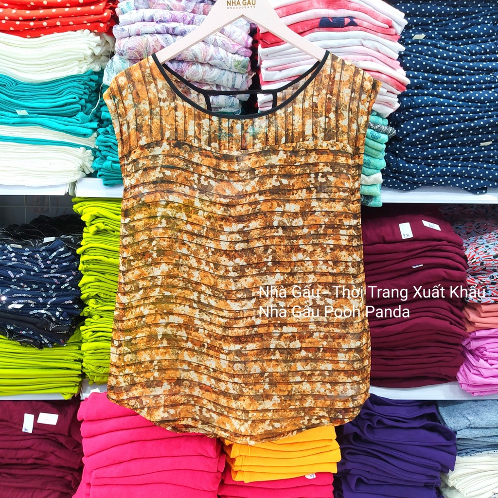 Nữ trung niên áo voan mát F21
