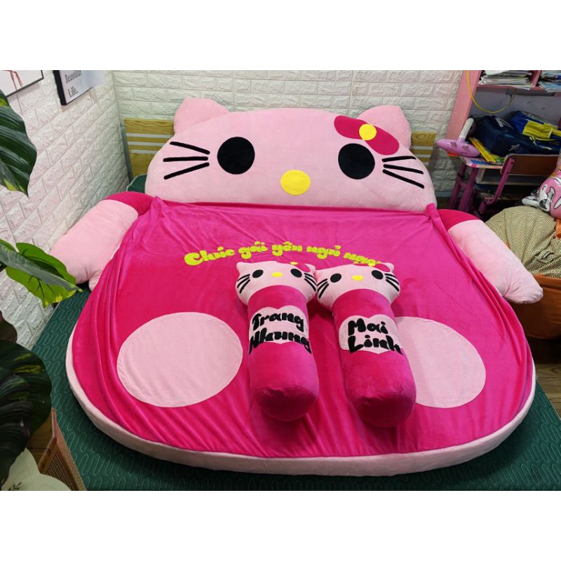 Đệm thú bông handmade 1m1x1m6