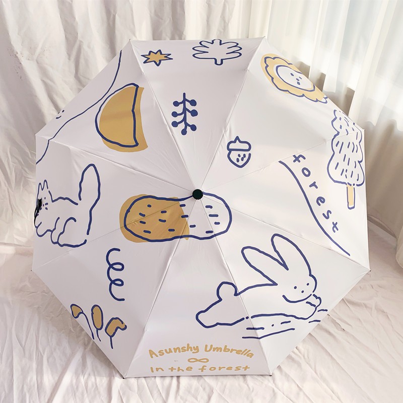 Ô, dù gấp gọn che nắng, mưa cầm tay  ngộ nghĩnh