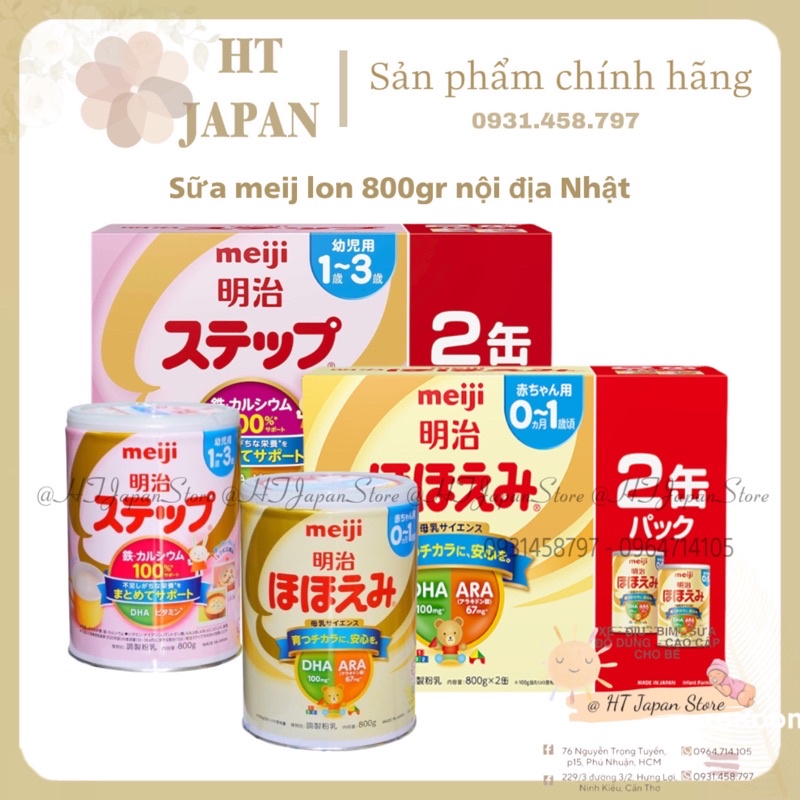 Sữa Meiji lon 800gr [ Hàng nội địa Nhật]