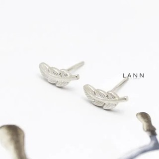 Khuyên lông vũ BẠC S925 LANN E050