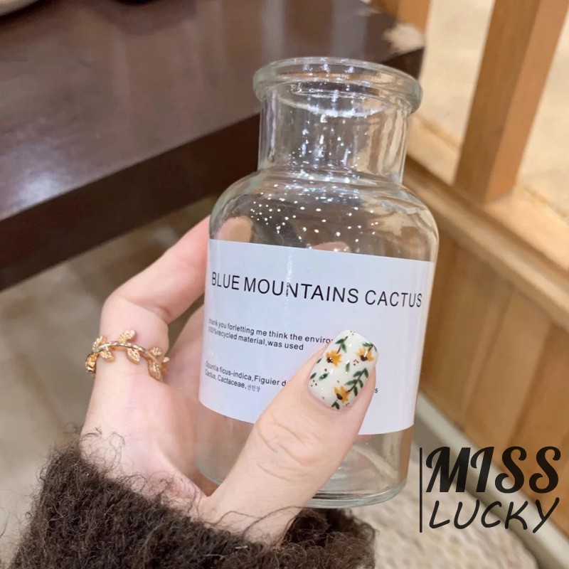 [Hàng mới về] Bộ 24 móng tay giả ngắn đầu tròn che phủ toàn diện dùng để trang trí móng