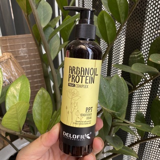 Kem dưỡng xả khô PPT Delofil Arganoil Protein siêu mềm mượt không xả lại nước 260ml