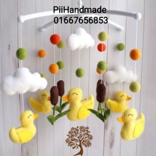 TREO NÔI CHO BÉ YÊU HANDMADE VẢI NỈ 039 - KHUNG TREO NÔI - ĐỒ TREO NÔI