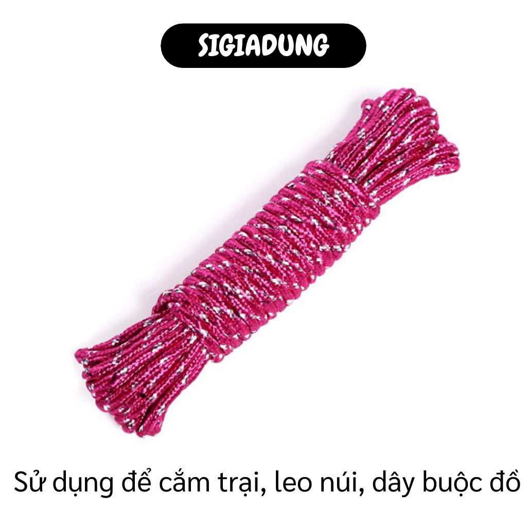 [SGD] Dây Phơi Quần Áo - Cuộn Dây Dù 10m Đa Năng, Cột Lều Trại, Câu Cá, Chịu Lực Lớn 5341