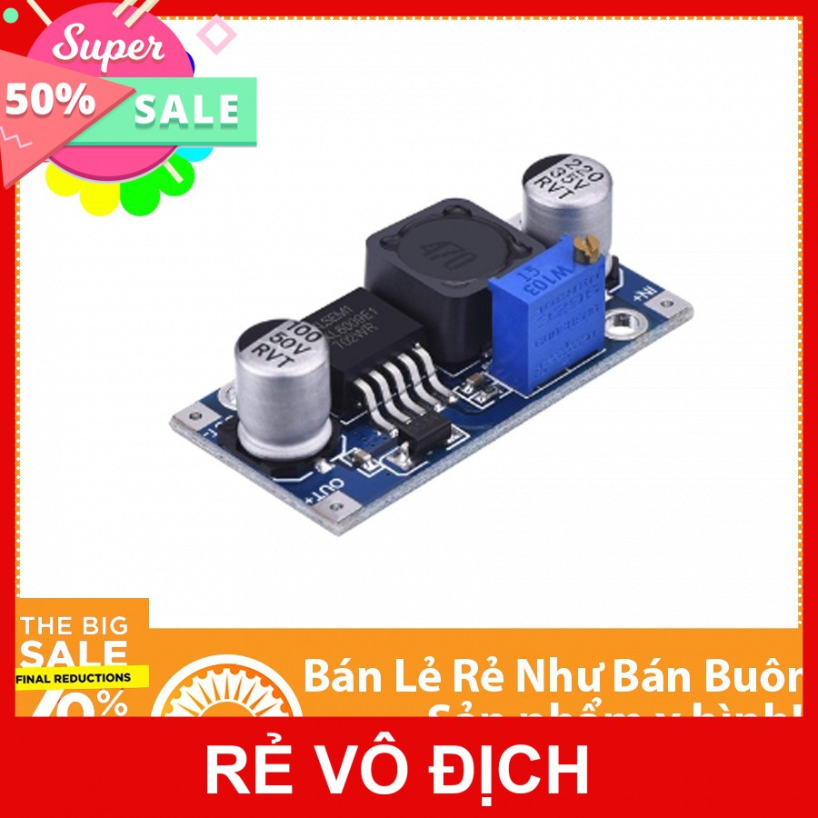 Mạch nguồn tăng áp có thể điều chỉnh xl6009 4A - Module nguồn boost