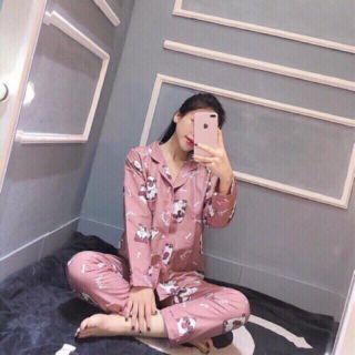 Bộ pijama kate thái dài tay