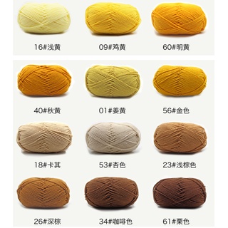 Len Milk cotton 50g (bảng màu 3/4, mã 41-60)