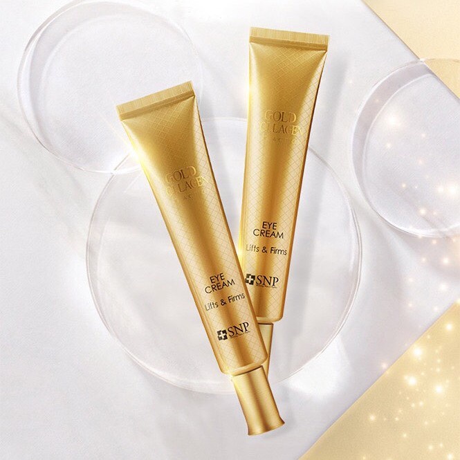 Kem Mắt Nâng Cơ SNP Gold Collagen Lift Action Eyecream Tăng Độ Đàn Hồi Xoá Nhăn Chống Lão Hoá Vùng Mắt 30ml