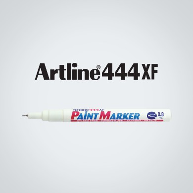 Bút sơn không phai viết vẽ trên mọi chất liệu Artline EK-444XF - Needle Tip 0.8mm - Màu vàng (Yellow)