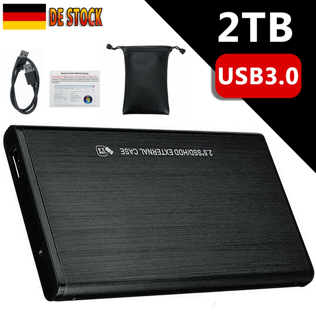 Ổ Cứng Ngoài Usb 3.0 Sata 2.5 '' Hdd Ssd 2tb Cho Pc Laptop | BigBuy360 - bigbuy360.vn