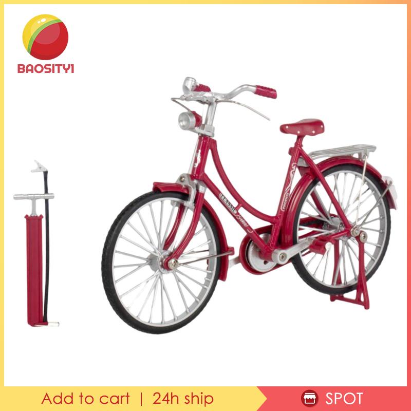 [Baosity1] Mô Hình Xe Đạp 1 / 10 Có Bánh Xe Xoay Được Trang Trí Thủ Công Để Bàn