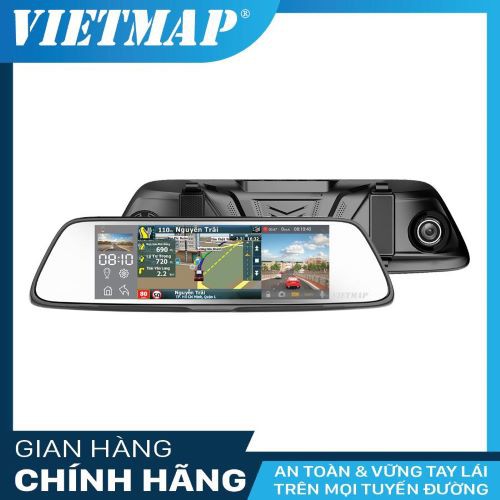 CAMERA HÀNH TRÌNH TRƯỚC SAU VIETMAP G79 DẠNG GƯƠNG CHIẾU HẬU TÍCH HỢP DẪN ĐƯỜNG