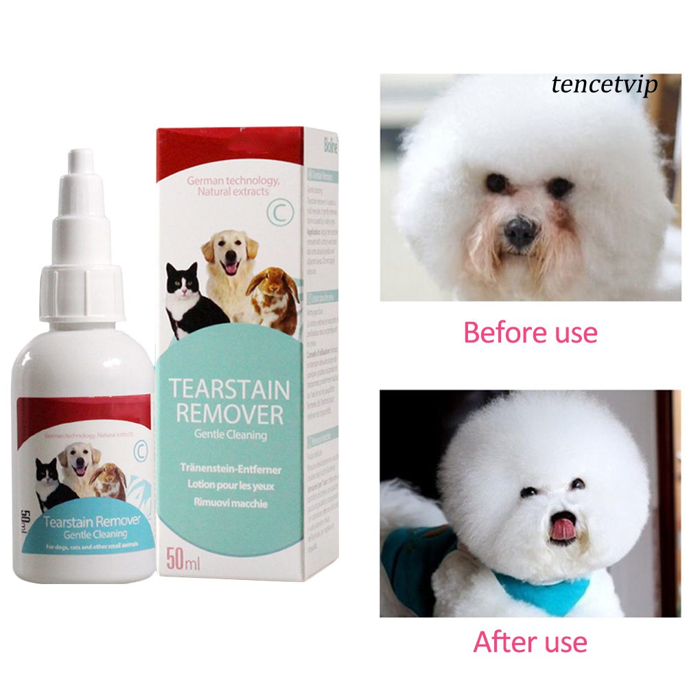 Dung dịch nhỏ mắt loại bỏ vết bẩn cho thú cưng 50ml tiện dụng