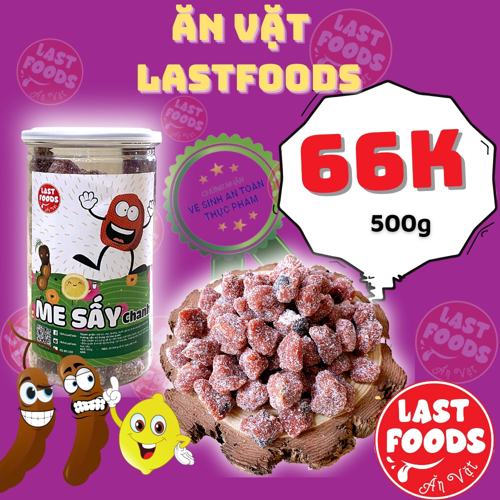 Me sấy chanh 500g hũ pet ,ăn vặt LASTFOODS Hà Nội với các mẫu đồ ăn vặt các miền đầy đủ hương vị thơm ngon giá rẻ