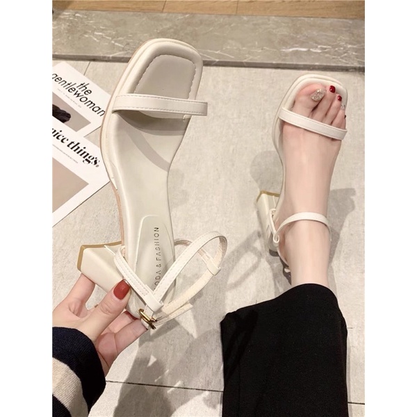 Dép Sandal quai mảnh cài dây - Video + ảnh thật