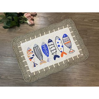Thảm chùi chân cotton Hàn Quốc 100%