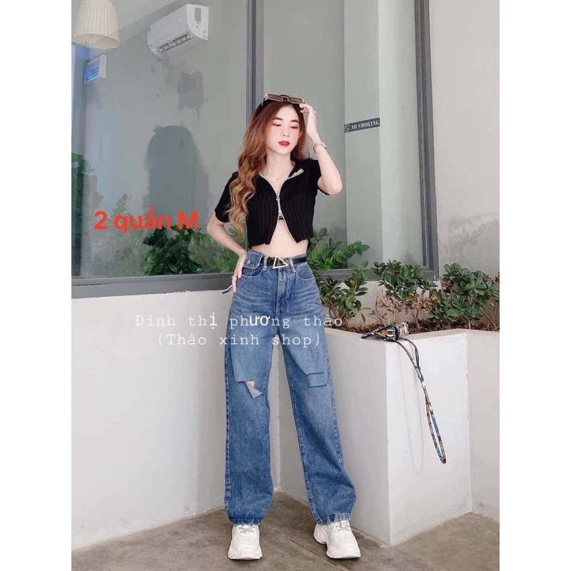 ‼️‼️ Jeans suông rách ( Ảnh Thật ) hot hot hot ‼️‼️