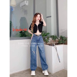 ‼️‼️ jeans suông rách hot hot hot ‼️‼️