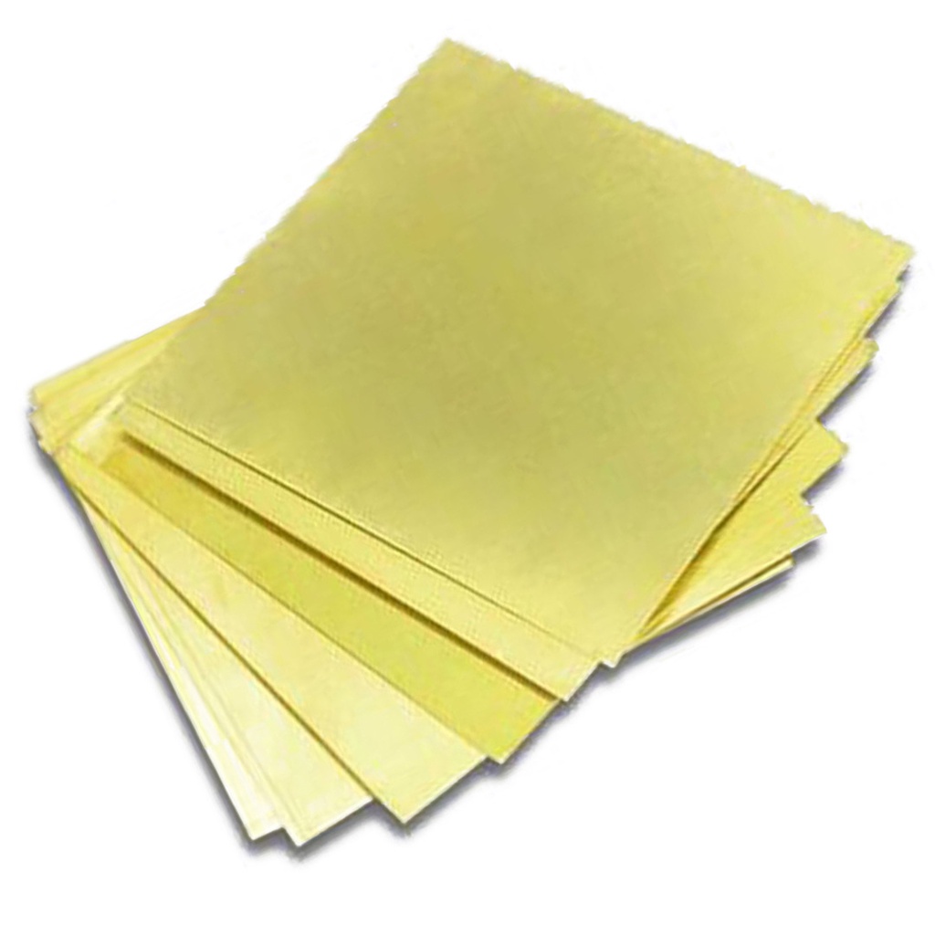 1 Miếng Lót Bằng Đồng Thau 1.5mm x 100mm x 100mm H62 Chất Lượng Cao